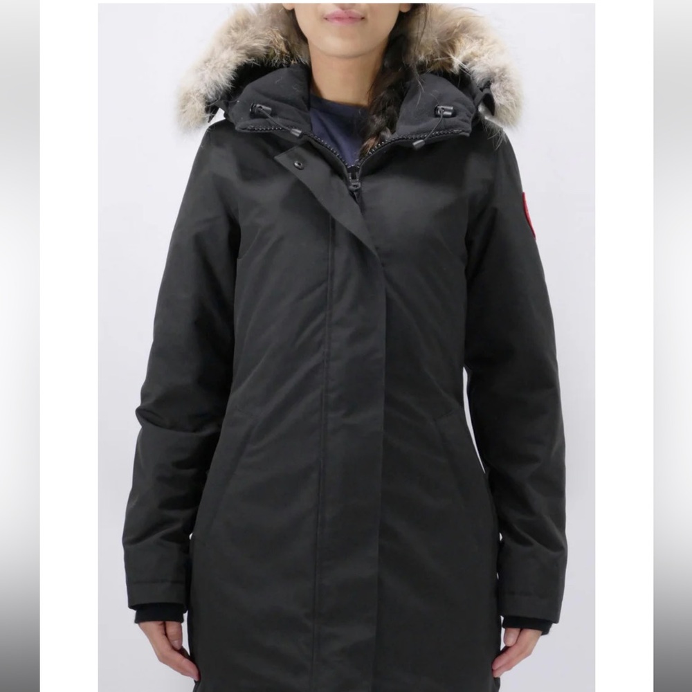 Canada Goose Black Ski Jacket with Fur Hood
